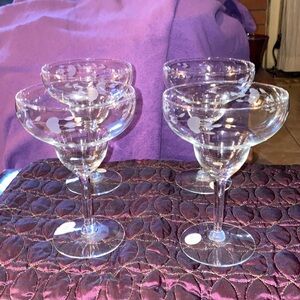 Princess House Heritage Margarita glasses set of 4